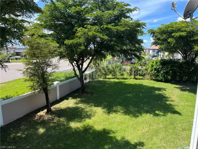 View of yard from window of master bedroom