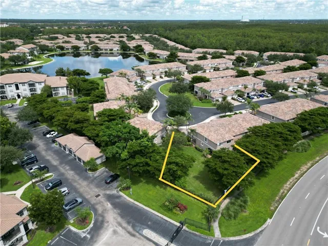 Extensive corner lot on a cul de sac.