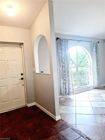 Entrance foyer with baseboards