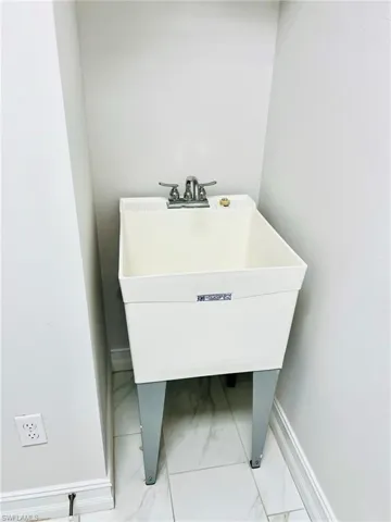 Bathroom view of baseboards