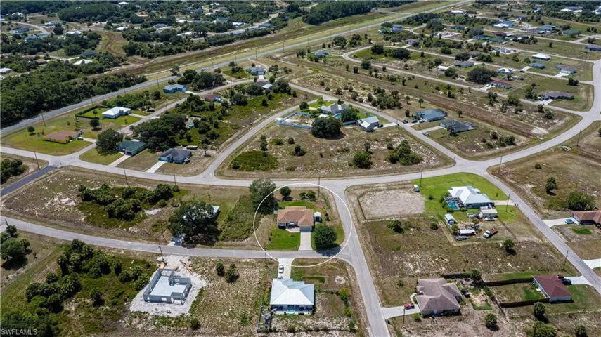 Aerial overview of property's location