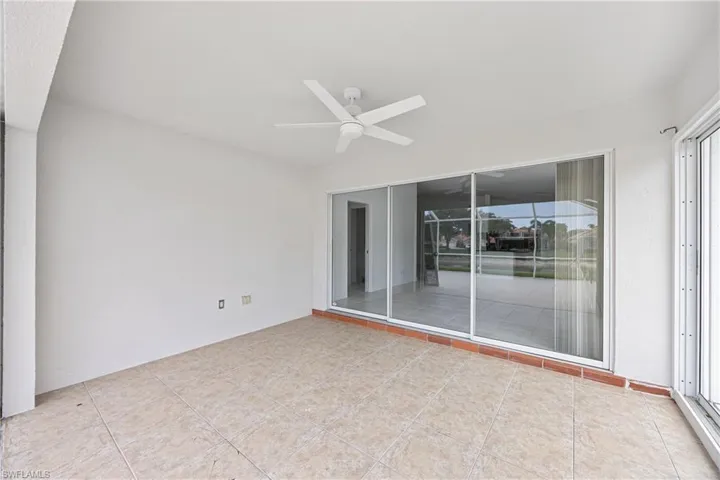 Sliders Open To Living Area