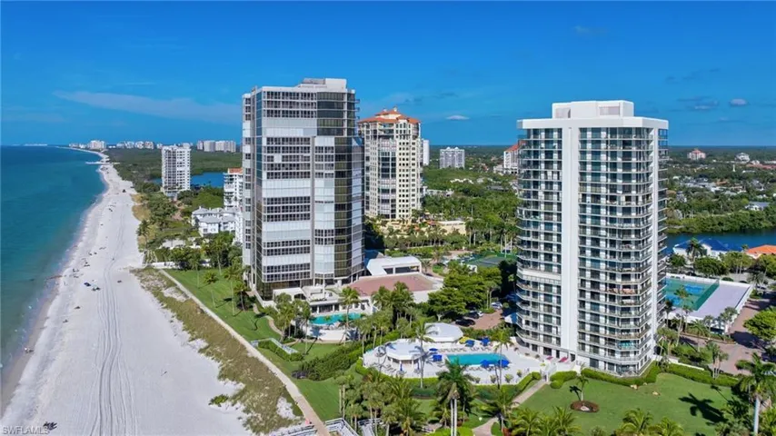 Aerial - Park Shore Private Beach Walk ~1.33 Miles