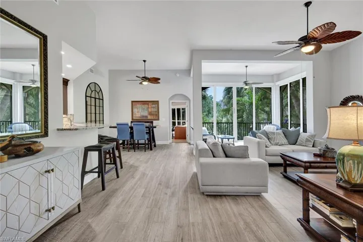 Open-concept living area