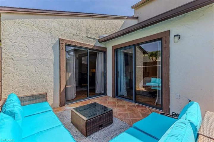 access from primary bedroom or living room