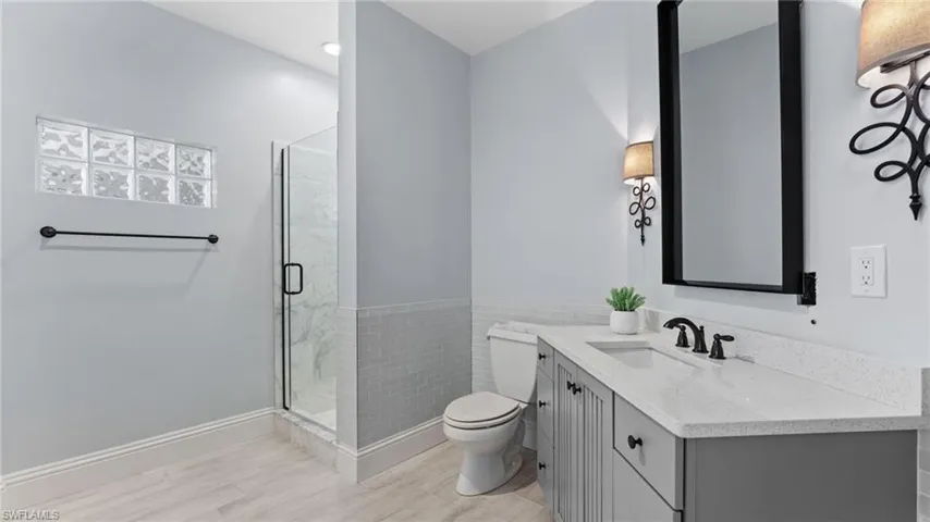 Guest bathroom #2 with frameless glass walk-in shower!