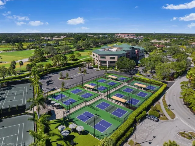 The club's Sports Center, with one of the region's most active tennis programs directed by a USPTA Master Professional serves a competitive spirit with 18 Har-Tru tennis courts, ten pickleball courts and a championship croquet court.