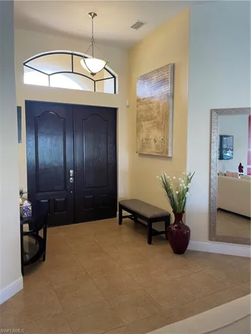 View of tiled entrance foyer