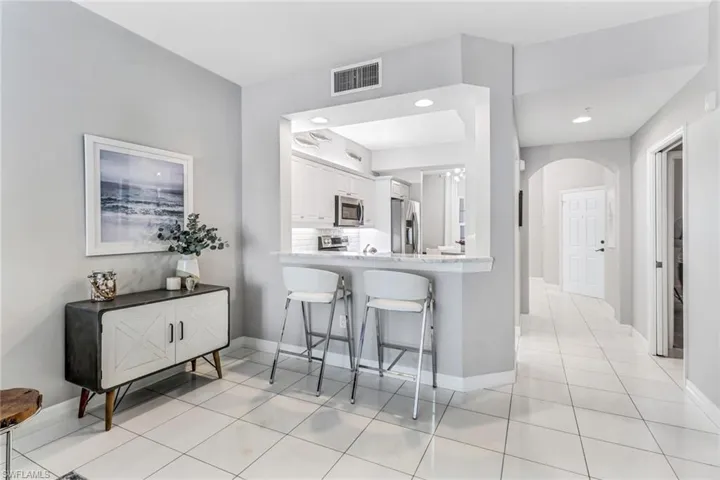 Kitchen featuring breakfast bar