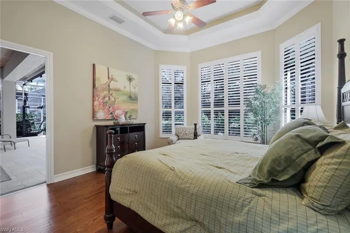 French Door to Lanai in Owner's Suite