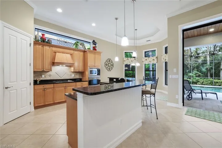 Generous Size Breakfast Bar in Kitchen