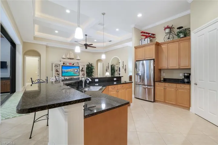 Granite Topped Kitchen Counters & Stainless Appliances