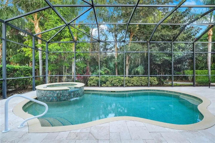 Custom Heated Pool and Spa with Stone Lanai Deck