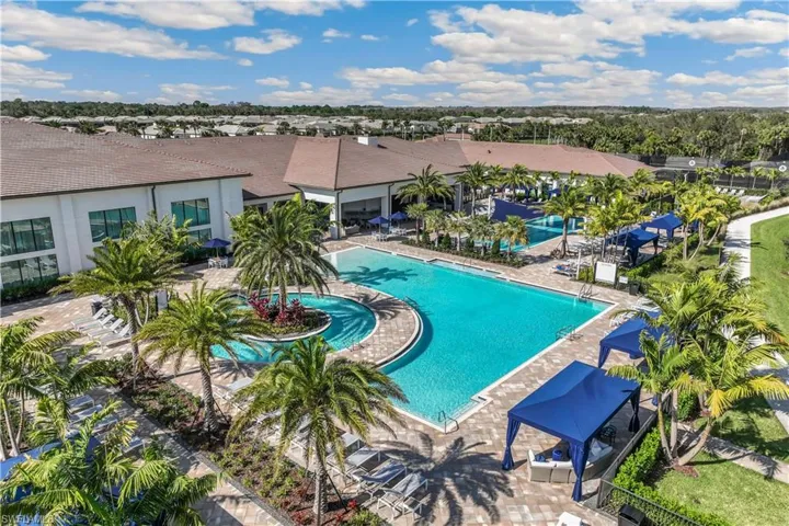Resort pool with resistance pool and lap pool