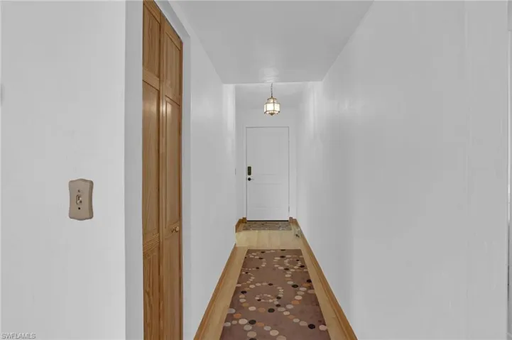 Hall with baseboards