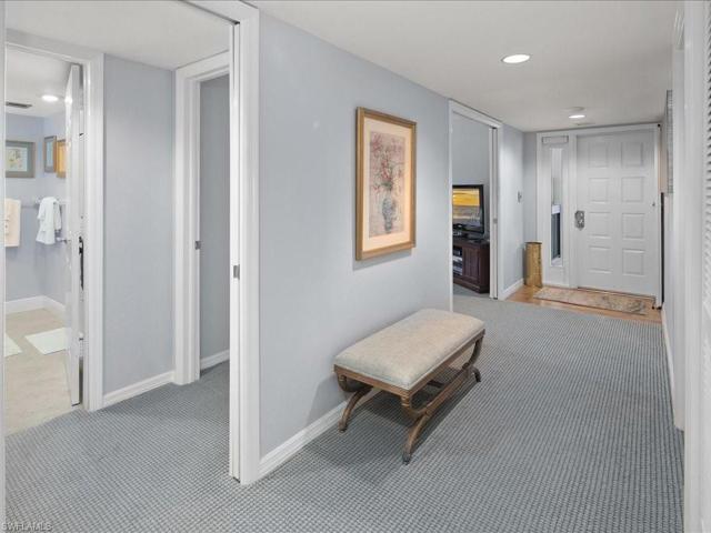 Hallway and guest bathroom