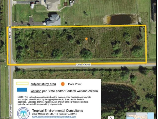 40TH St NE & 72th St NE. Golden Gate Estates 2,81 Lot. Esperanza Bustamante, Realtor Naples, Florida.