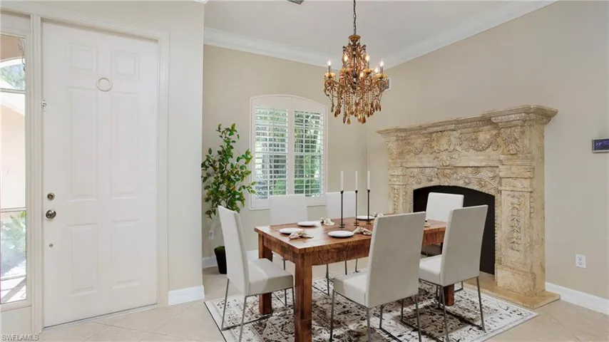 Photo includes reality staging to showcase the possibility of the dining room. Design services included with purchase!