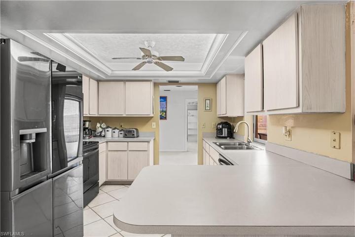Kitchen with updated appliances.