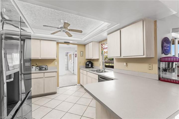 Kitchen with updated appliances.