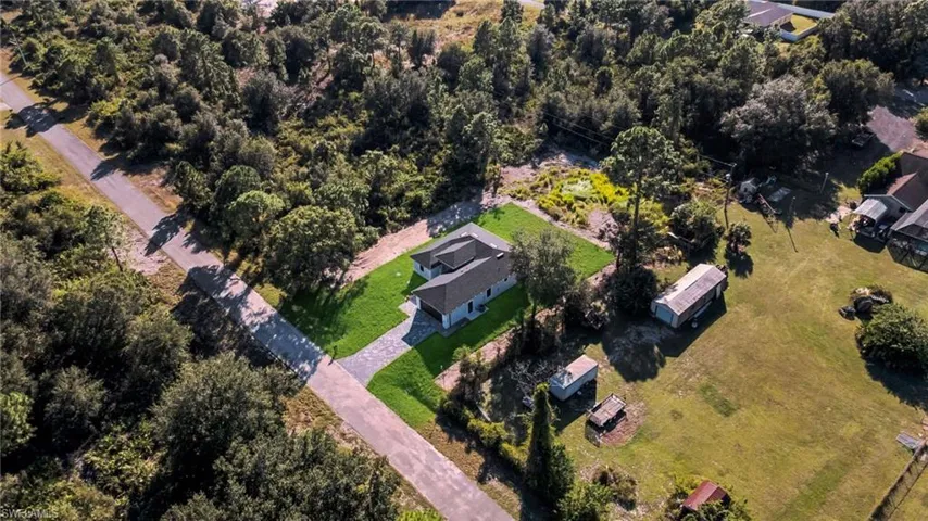 Aerial view of property's location