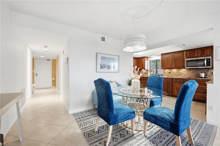 Dining area for casual meals or entertaining