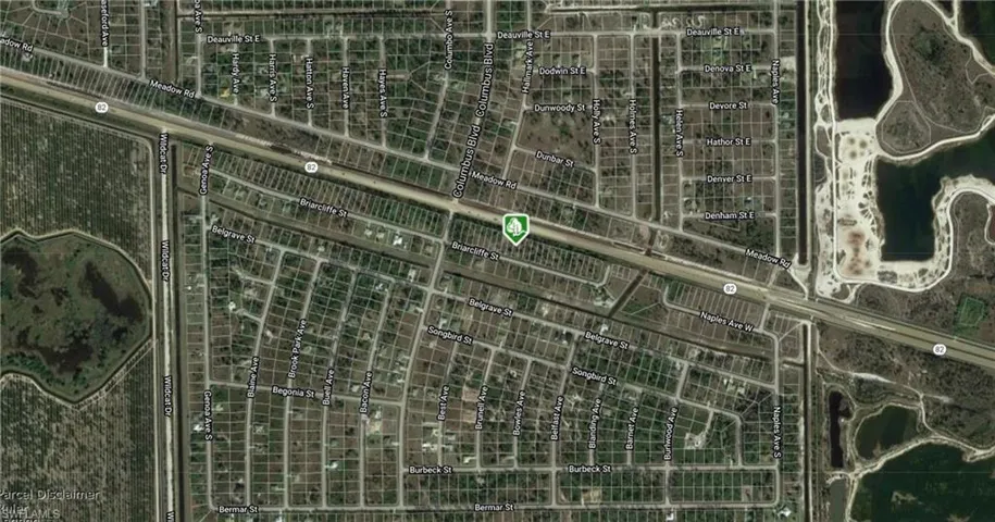 Aerial overview of property's location