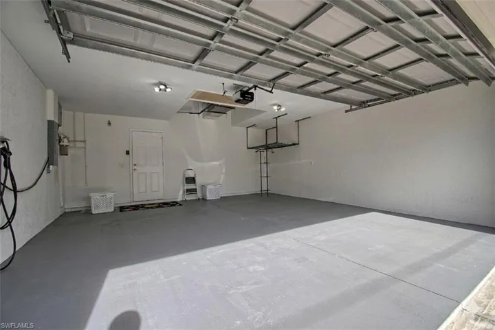 2-car garage with EV charging station
