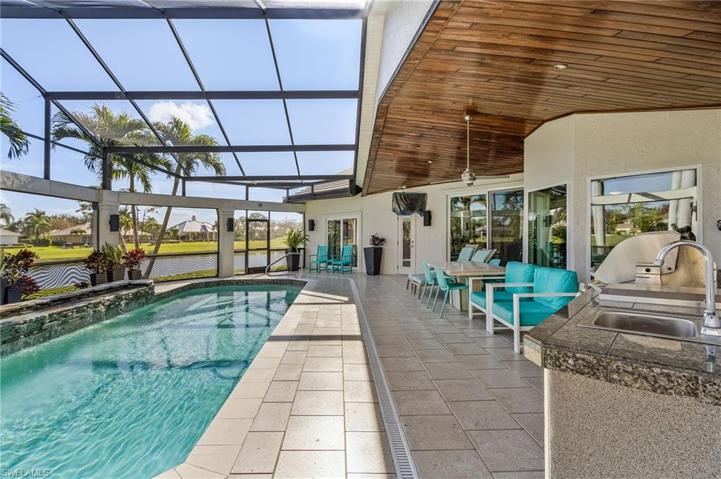This lot offers plenty of privacy for your pool area.