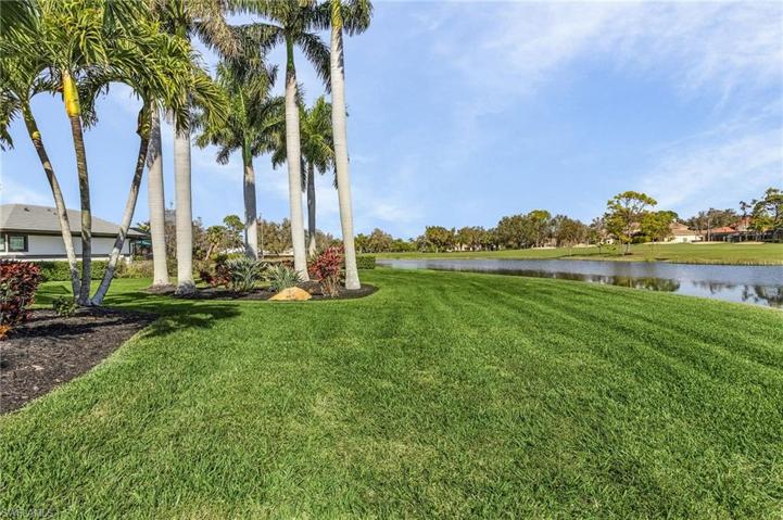 Lots of green space around this home.