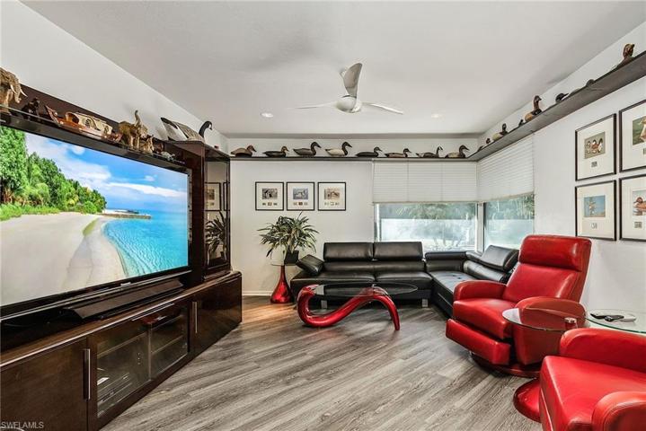 This room is set up as a den, but can also be a 4th bedroom.