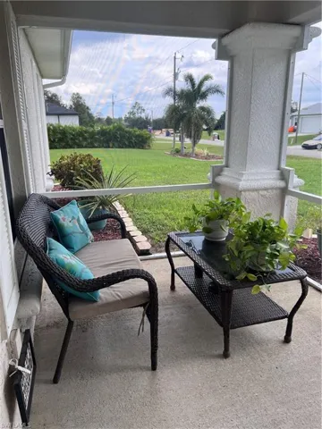 View of patio