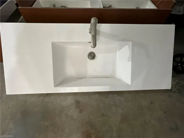 Marble top and fixtures one for each bathroom