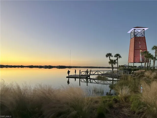 Dock featuring a water view