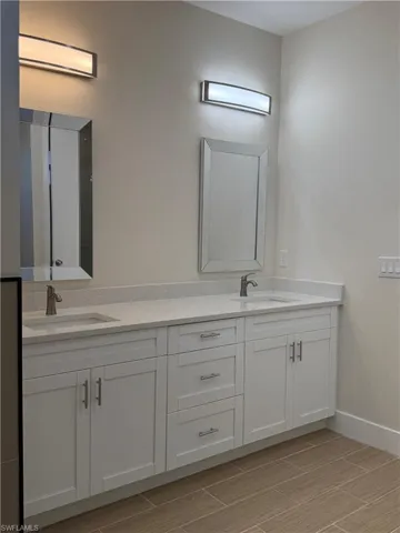 Bathroom with double vanity