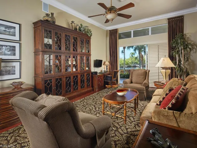 Indoor/outdoor living at its finest. The river view can be seen from the great room and the primary.