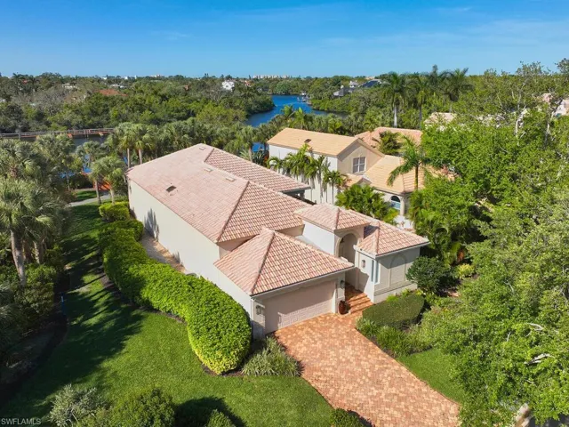 Aerial view of 27567 Riverbank Crive.