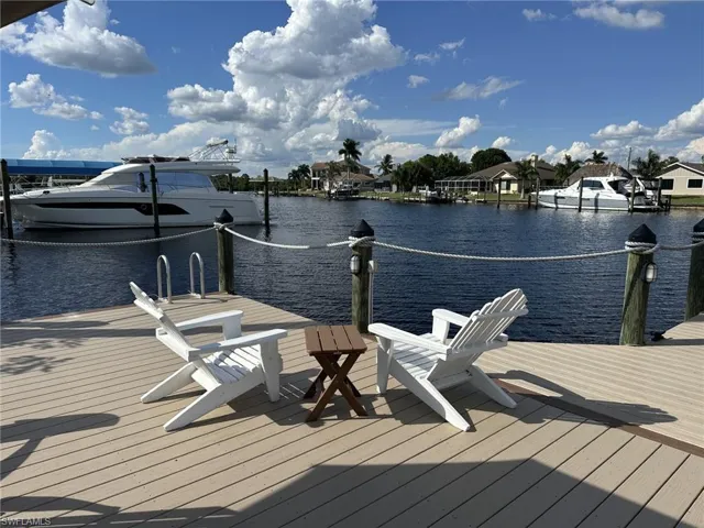 Dock featuring a water view