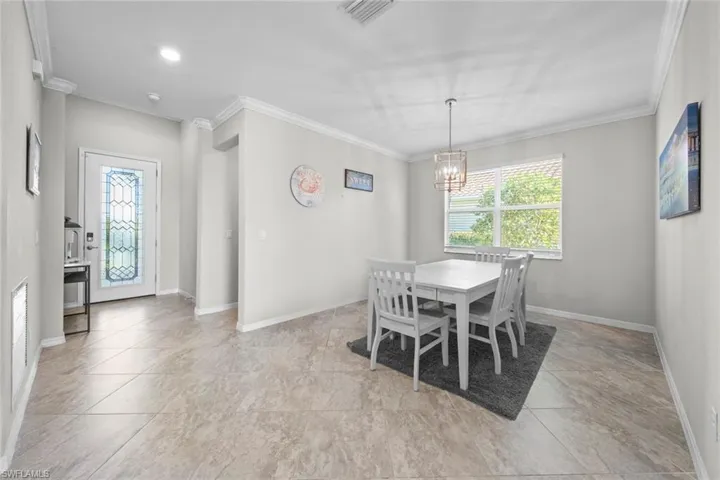 entry and dining