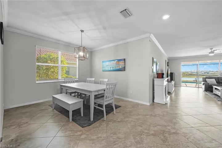 Dining into living room
