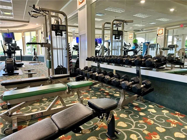 Weight area in 24 hour fitness center