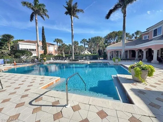 The Pointe community pool featuring a patio