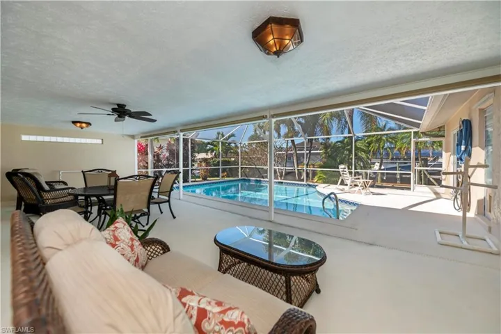 Large Covered Lanai around the Pool Area
