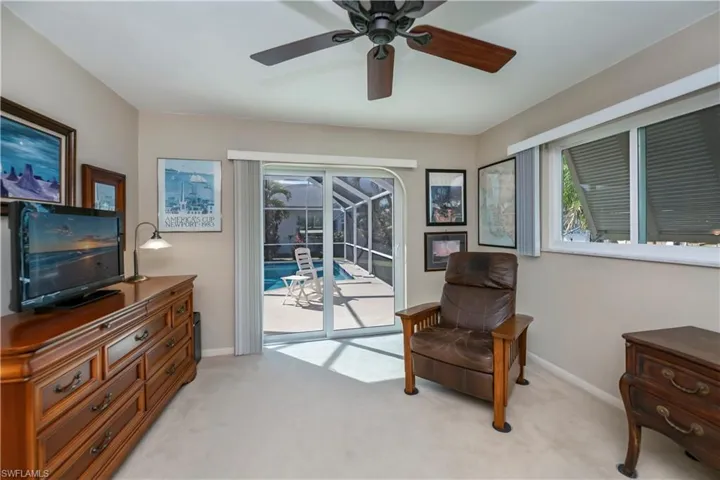 Huge Rear Bedroom with sliders to the Pool Area