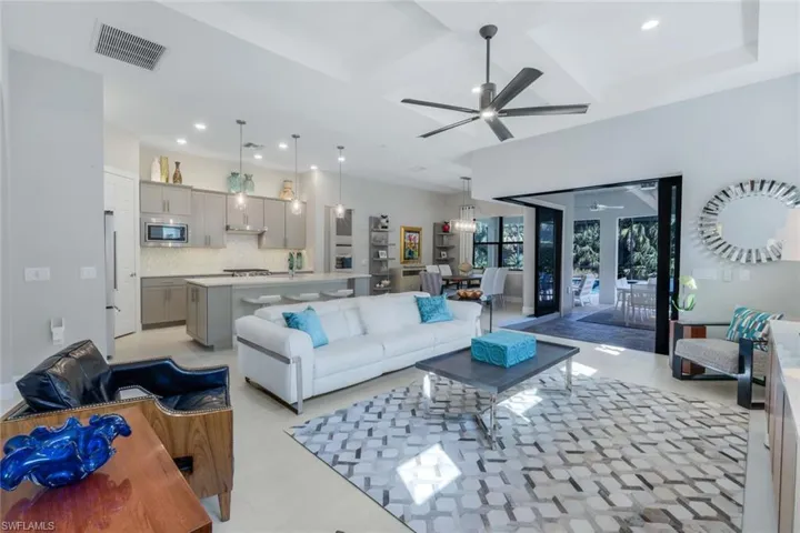 Great Room Open to Dining Area and Kitchen