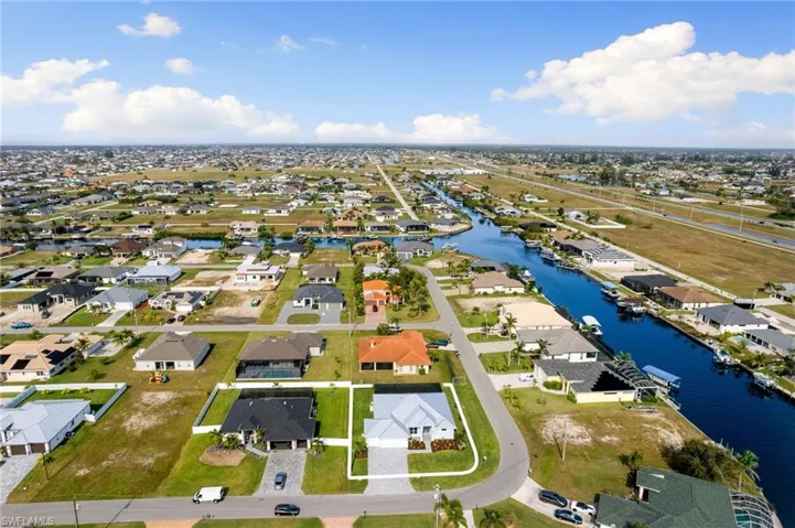 Aerial view of neighbourhood