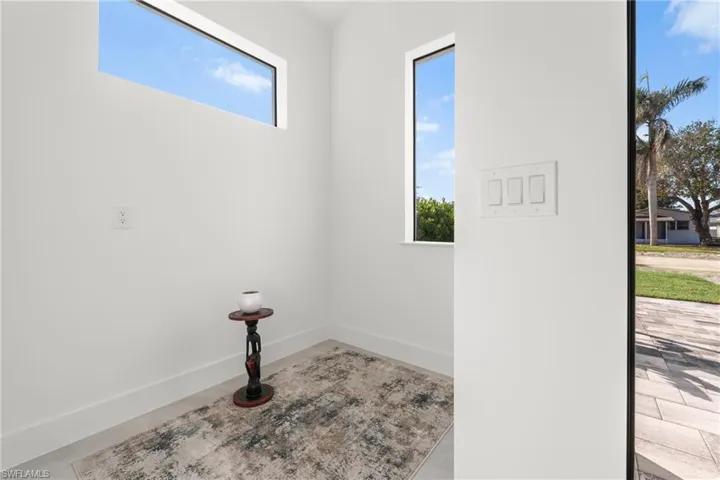 Details with concrete floors and baseboards