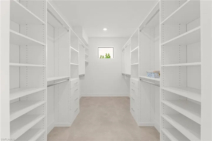View of spacious closet