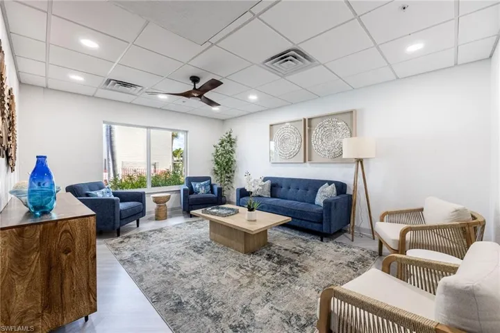 Comfortable lounge area for residents and guests