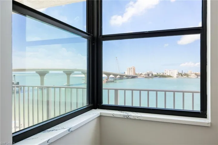 Incredible water views from the bedroom